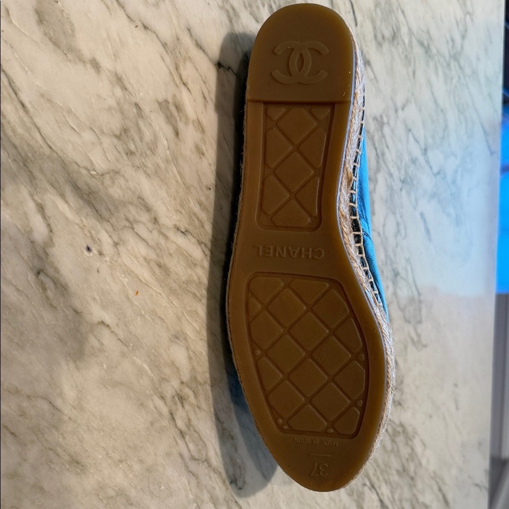 CHANEL Black Espadrilles with Logo - Picture 2 of 3
